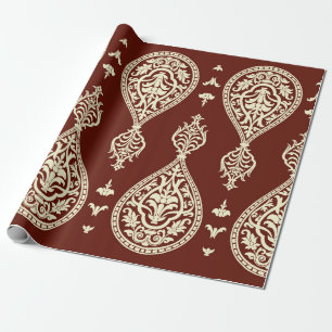 Vintage Elemente auf dunklem Hintergrund Geschenkpapier