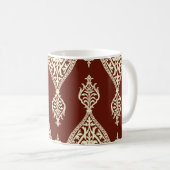 Vintage Elemente auf dunklem Hintergrund Kaffeetasse (VorderseiteRechts)