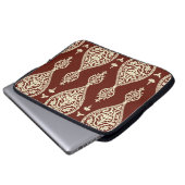Vintage Elemente auf dunklem Hintergrund Laptopschutzhülle (Vorne Knopf)