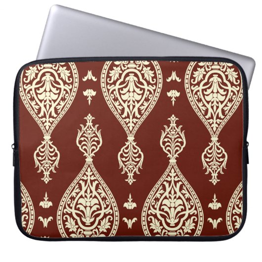 Vintage Elemente auf dunklem Hintergrund Laptopschutzhülle (Vorderseite)