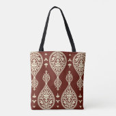 Vintage Elemente auf dunklem Hintergrund Tasche (Rückseite)