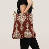 Vintage Elemente auf dunklem Hintergrund Tasche (Von Nahem)