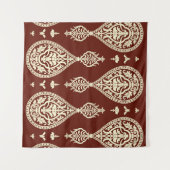 Vintage Elemente auf dunklem Hintergrund Wandteppich (Vorderseite (Horizontal))