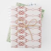 Vintage Elemente der Weihnachtszeit Geschenkpapier Set (Beispiel)