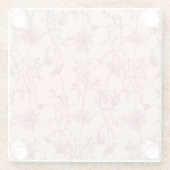 Vintage Elemente, nahtloser Hintergrund. Glasuntersetzer (Rückseite)