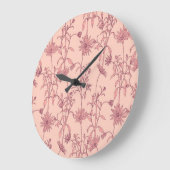 Vintage Elemente, nahtloser Hintergrund. Große Wanduhr (Winkel)
