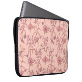 Vintage Elemente, nahtloser Hintergrund. Laptopschutzhülle (Vorne Rechts)