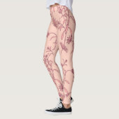 Vintage Elemente, nahtloser Hintergrund. Leggings (Links)
