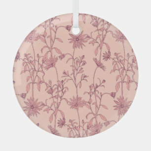 Vintage Elemente, nahtloser Hintergrund. Ornament Aus Glas