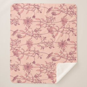 Vintage Elemente, nahtloser Hintergrund. Sherpadecke