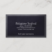 Vintage Elemente Visitenkarte (Rückseite)