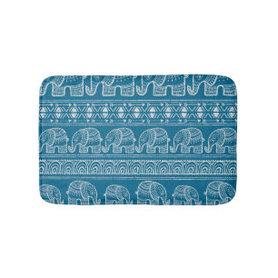 Vintage Elephant Frame Illustration Badematte