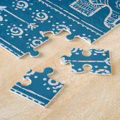 Vintage Elephant Frame Illustration Puzzle (Seite)