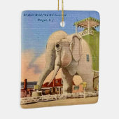 Vintage Elephant Hotel  Keramikornament (Rechts)