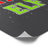 Vintage Elf Christmas Family Matching Group Xmas  Poster (Ecke)