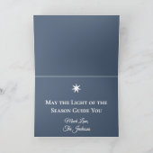 Vintage Elfen geklappte Urlaubskarte Feiertagskarte (Innenseite)