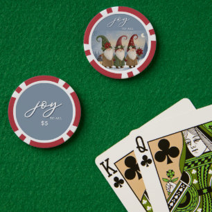 Vintage Elfen "Joy to All" Poker Chip