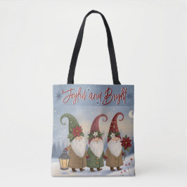 Vintage Elfen Joyful and BrightTote Tasche