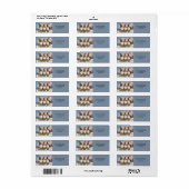 Vintage Elfen Rücksendeadressen-Aufkleber (Vorne)