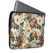 Vintage Elfenbein-Blume, Muster für mehrfarbige Ro Laptopschutzhülle (Vorne Rechts)