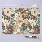 Vintage Elfenbein-Blume, Muster für mehrfarbige Ro Seidenpapier (Handwerk)