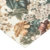 Vintage Elfenbein-Blume, Muster für mehrfarbige Ro Tischdecke (Schrägansicht)