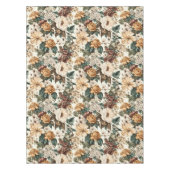 Vintage Elfenbein-Blume, Muster für mehrfarbige Ro Tischdecke (Vorderseite)