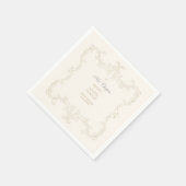 Vintage Elfenbein-Buch Neues Kapitel Beginnt Dusch Serviette (Ecke)