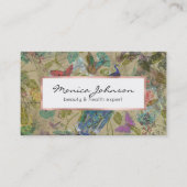 Vintage Elfenbeinhalterung Visitenkarte (Vorderseite)