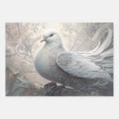 Vintage Elfenbeinweiße Hochzeitskanne Geschenkpapier Set (Vorderseite)