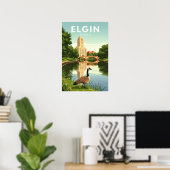 Vintage Elgin Illinois Poster (Heimbüro)