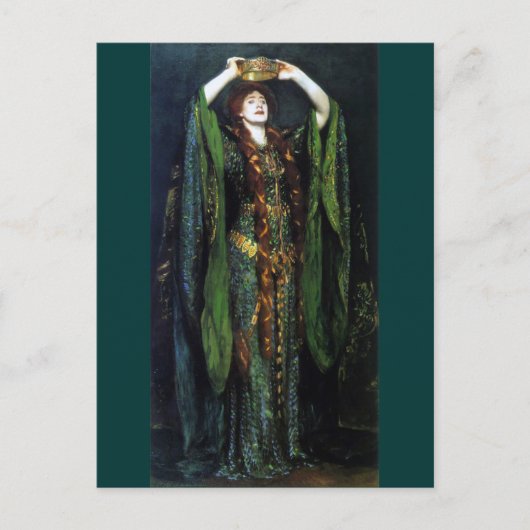 Vintage Ellen Terry als Lady Macbeth Postkarte (Vorderseite)