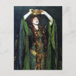 Vintage Ellen Terry als Lady Macbeth Postkarte
