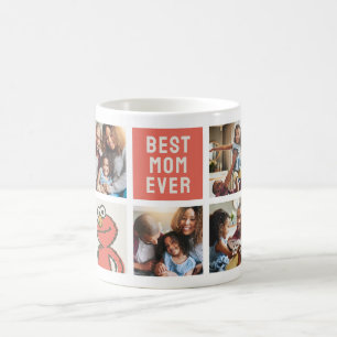 Vintage Elmo Beste Mama - Fotocollage Kaffeetasse
