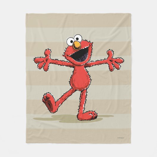 Vintage Elmo Fleecedecke (Vorderseite)