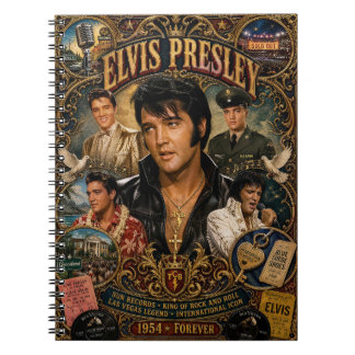 Vintage Elvis Presley Tribut Spiralblock - Notizblock