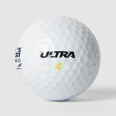 Vintage-Emblem: Weltbester Golf-Vater Golfball (Logo)