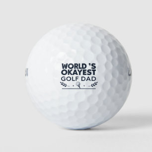 Vintage-Emblem: Weltbester Golf-Vater Golfball