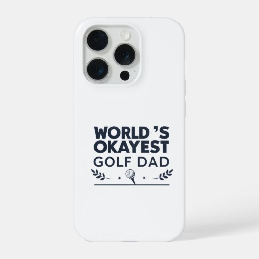 Vintage-Emblem: Weltbester Golf-Vater iPhone Hülle (Rückseite)