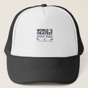 Vintage-Emblem: Weltbester Golf-Vater Truckerkappe