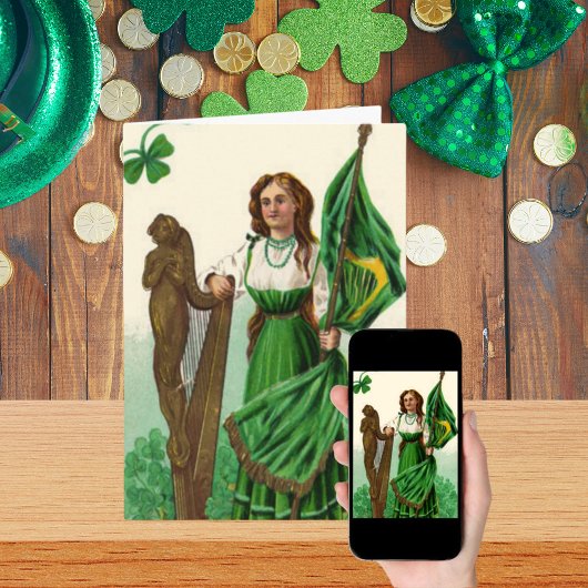 Vintage Embleme von St. Patrick Karte
