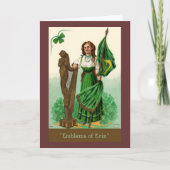 Vintage Embleme von St. Patrick Karte (Vorderseite)