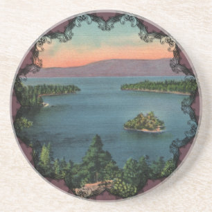 Vintage Emerald Bay Lake Tahoe Untersetzer