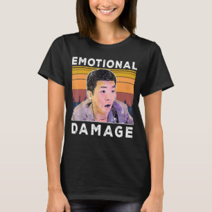 Vintage Emotionaler Schaden Der asiatische Typ Mem T-Shirt
