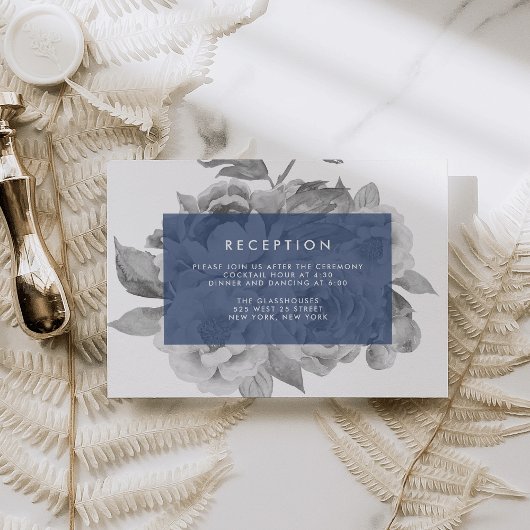 Vintage Empfang-Karte | Marine Begleitkarte