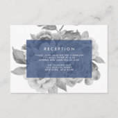 Vintage Empfang-Karte | Marine Begleitkarte (Vorderseite)