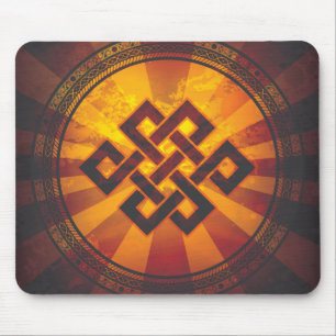 Vintage Endlosknoten-Druck Mousepad