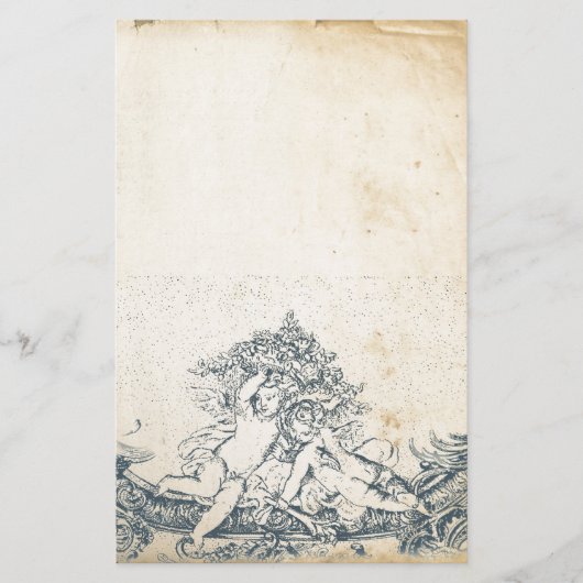 Vintage Engel Briefpapier (Vorderseite)