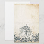 Vintage Engel Briefpapier (Vorne/Hinten)