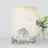 Vintage Engel Briefpapier (Stehend Vorderseite)